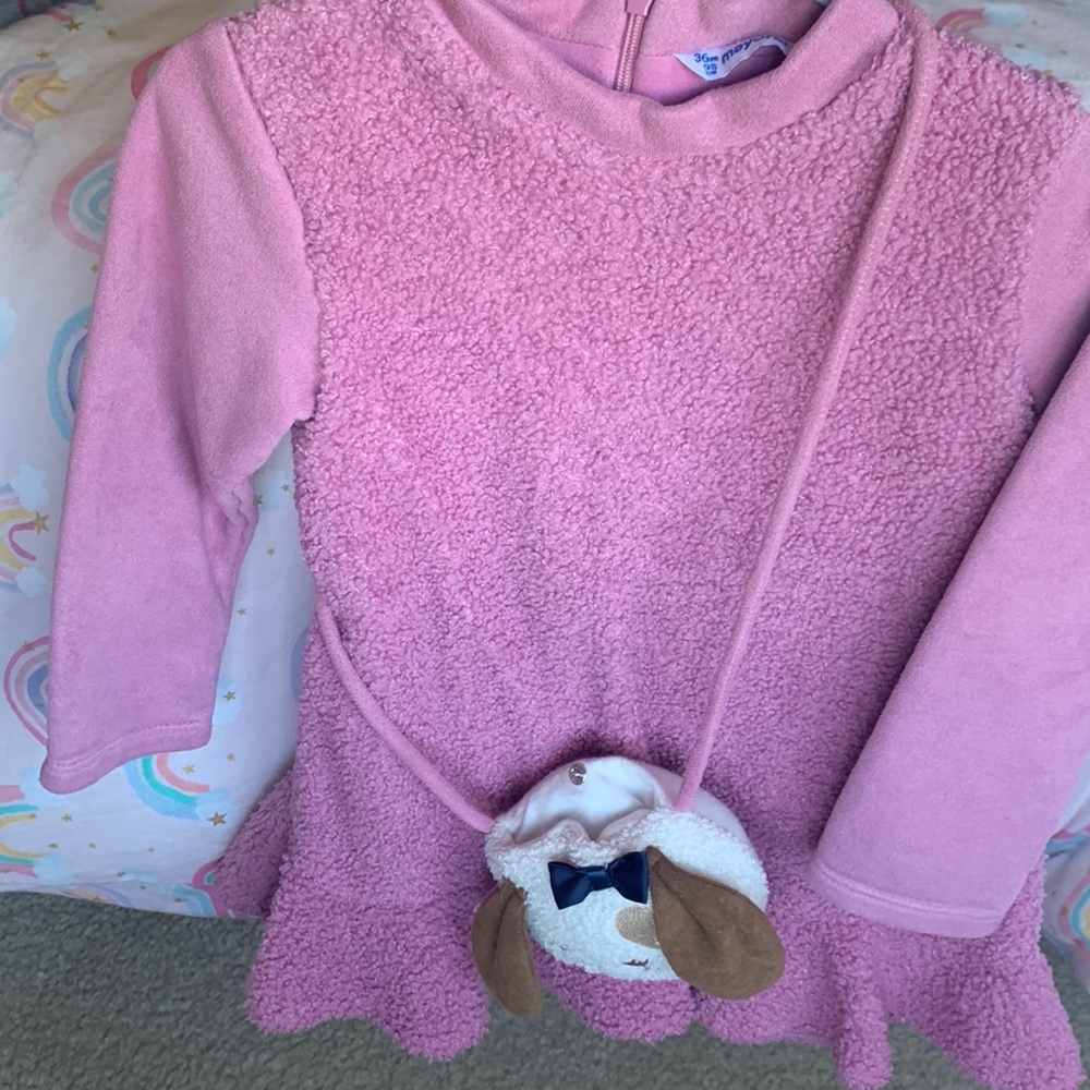 Mayoral 36M dress with matching dog purse
